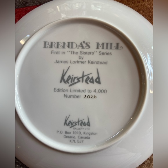 Brenda’s Mill Collector Plate - Picture 2 of 2
